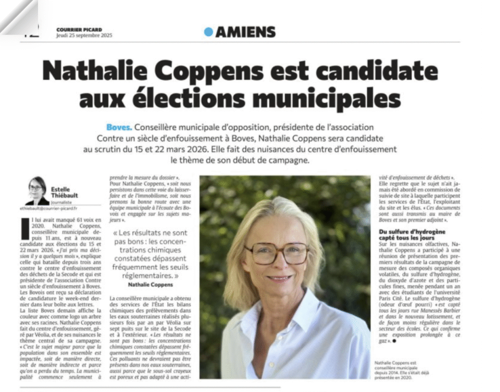 Lancement de campagne. Courrier Picard